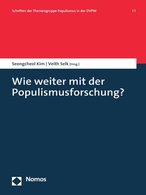 cover image of Wie weiter mit der Populismusforschung?